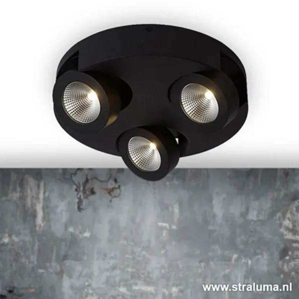 Store Straluma Zwarte design plafondlamp LED