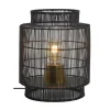 zwarte_draad_tafellamp_me_1.webp Discount Straluma Zwarte draad tafellamp met brons
