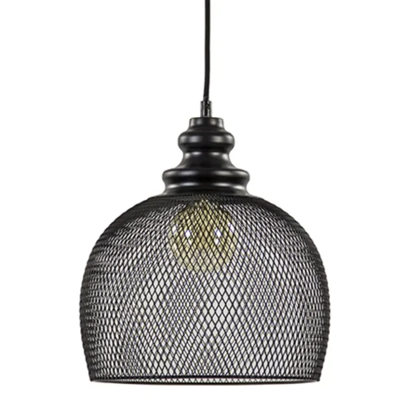 zwarte_hanglamp_karla_met_0.webp Online Straluma Zwarte hanglamp Karla met gaas
