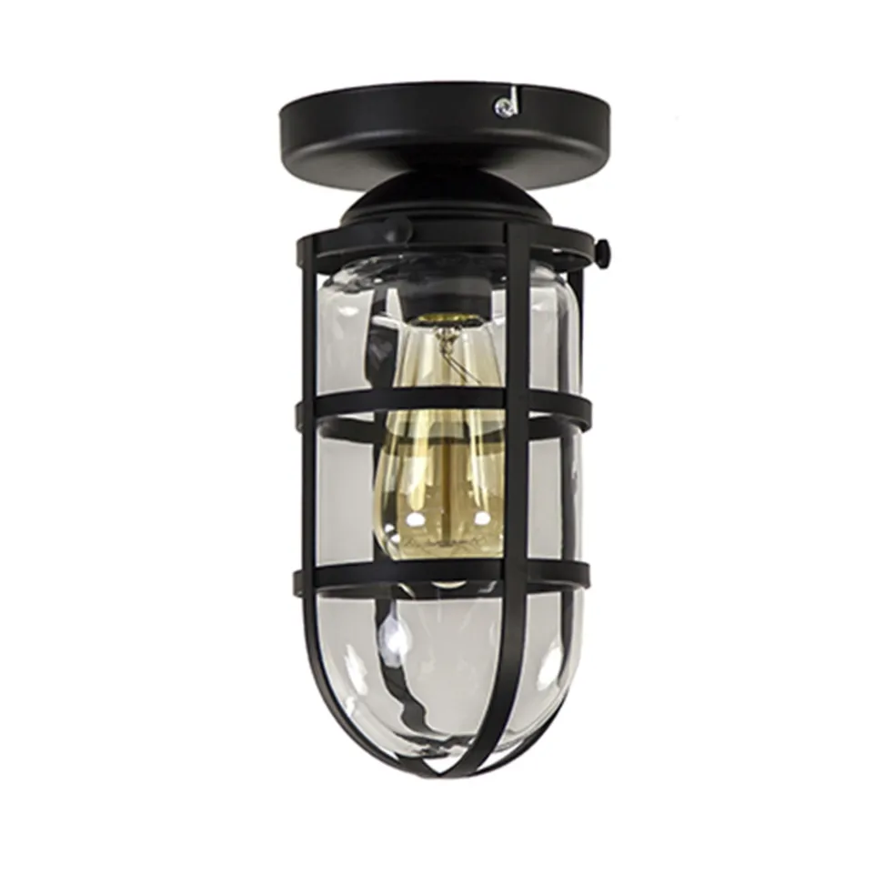 zwarte_kooi_plafondlamp_m_0.webp Discount Straluma Zwarte Kooi- plafondlamp met glas