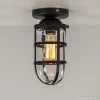 zwarte_kooi_plafondlamp_m_1.webp Discount Straluma Zwarte Kooi- plafondlamp met glas