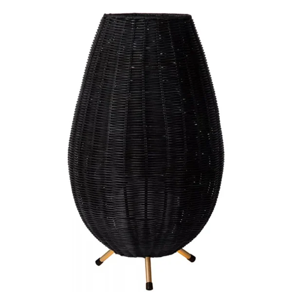 zwarte_rotan_tafellamp_me_0.webp Best Sale Straluma Zwarte rotan tafellamp met gouden driepoot