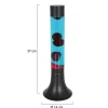 zwarte_tafellamp_lava_bla_3.webp Shop Straluma Zwarte tafellamp lava blauw met rood