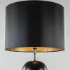 zwarte_vloerlamp_bollen_m_2.webp Hot Straluma Zwarte vloerlamp bollen met zwarte ronde kap