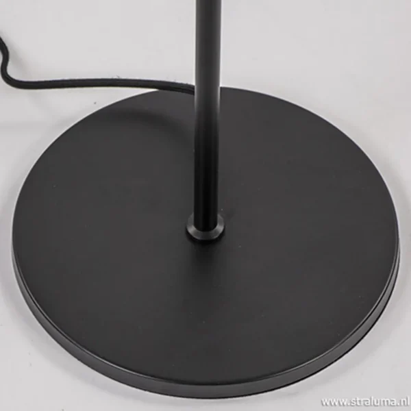 zwarte_vloerlamp_met_smok_2.webp Fashion Straluma Zwarte vloerlamp met smoke glazen kap