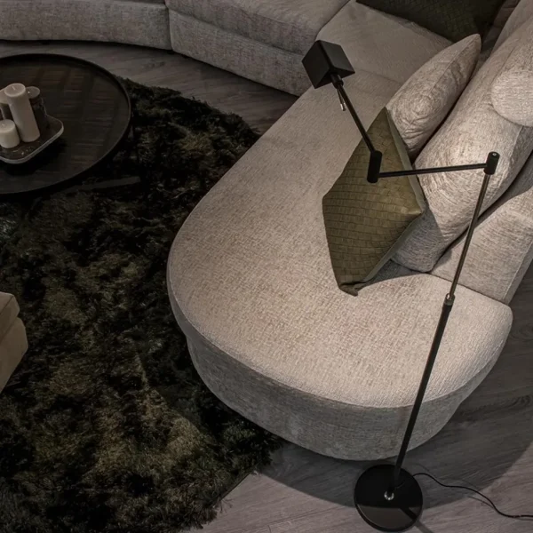 Fashion Straluma Zwarte vloerlamp-leeslamp LED dimbaar