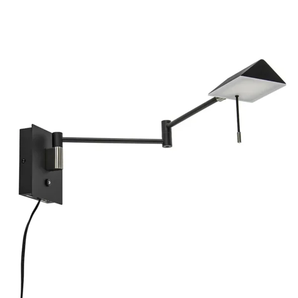 zwarte_wandlamp_inclusief_0.webp Hot Straluma Zwarte wandlamp inclusief dimbaar LED en verstelbare arm