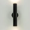 Shop Straluma Zwarte wandlamp up+down cilinder GU10