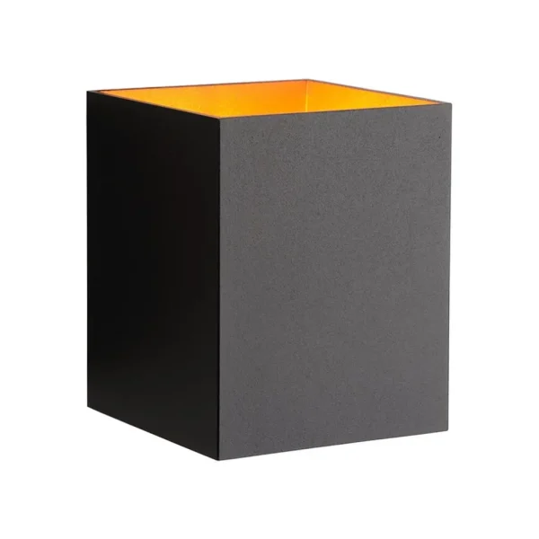 zwartegouden_wandlamp_xer_1.webp Cheap Straluma Zwarte-gouden wandlamp Xera vierkant